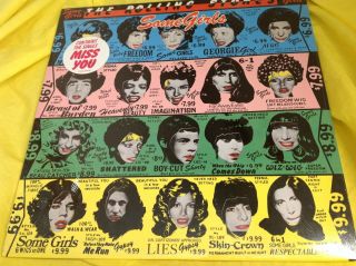 W/hype Sticker Lp : The Rolling Stones Some Girls - Rs 39108