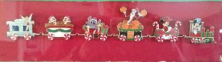 Disney Christmas Pin Set 88147 - Disney Express Train - Six Pins 2