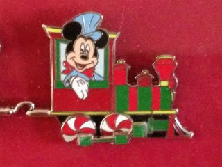Disney Christmas Pin Set 88147 - Disney Express Train - Six Pins 3