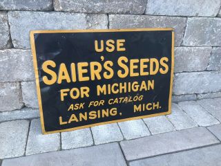 Rare Saier’s Seeds Sign