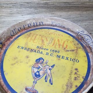 VTG Corona Victoria Metal Beer Tray Cantina HUSSONGS Since 1892 Ensenada Mexico 3