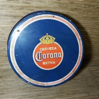VTG Corona Victoria Metal Beer Tray Cantina HUSSONGS Since 1892 Ensenada Mexico 4