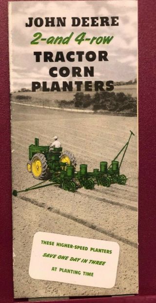 John Deere 290 & 490 2 & 4 Row Corn Planters Sales Brochure