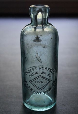 Antique (hutch) Soda Bottle - Robert Portner Brewing Co.  Alexandria,  Va.
