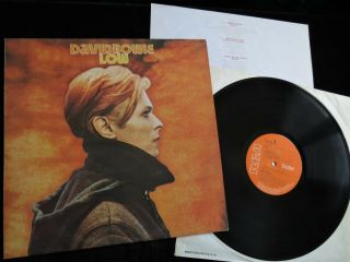 David Bowie - Low - 1977 Uk Rca 1st,  A1,  B1 - Stickered Cover,  Insert - Vinyl Ex