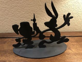 Le 40 Bugs Bunny Marvin Martian Tex Welch Cast Iron Shadow Silhouette Sculpture