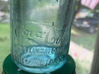 Rare Straight Side Coca - Cola Coke Bottle - Wilmington N.  C.  Rare Slug Plate 3