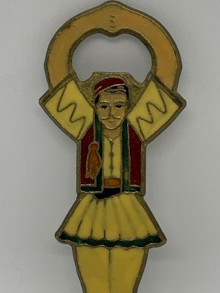 Vintage Bronze Bottle Opener German Inlaid Bronge Luxembourg Hand Crafted 2