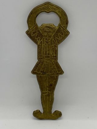 Vintage Bronze Bottle Opener German Inlaid Bronge Luxembourg Hand Crafted 4