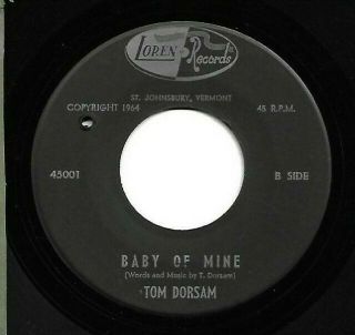 Tom Dorsam Loren 45001 Baby Of Mine Vg,