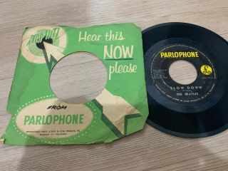 The Beatles 45 Rpm Philippines 7 " Slow Down