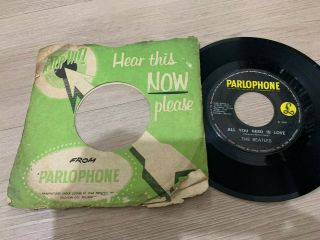 The Beatles 45 Rpm Philippines 7 " All You Need Is Love