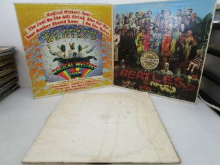 Beatles Sgt Peppers Lonely Hearts Club Band White Album Magical Vinyl Record Lp