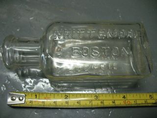 Whittemore Boston French Gloss Polish Bottle 3 Fluid Oz Embossed