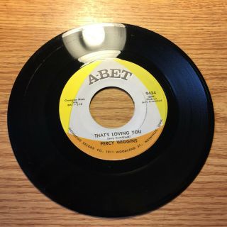 Northern Soul 45 Percy Wiggins That 