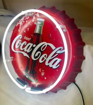 Led Coca Cola Coke Bottle Cap Neon Light Club Night Club Ktv
