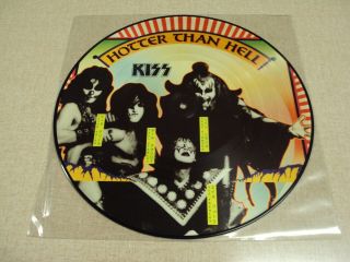 Kiss Hotter Than Hell Picture Disc Lp Holland 000341 Paul Stanley Ace Frehley