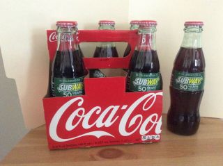 Coca - Cola Subway 50th Anniversary Bottle 6 Pack
