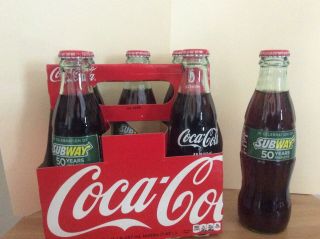Coca - Cola Subway 50th Anniversary Bottle 6 Pack 2