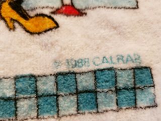 Vtg 80s The Kitchen CALIFORNIA RAISINS DINER 1988 Calrab 4 Dish Towels Set 4