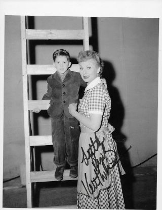 Keith Thibodeaux And Lucille Ball Autographed 8x10 
