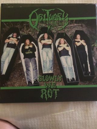 Obituary - Slowly We Rot TURQUOISE Death Metal Cancer Death Bolt Thrower 5