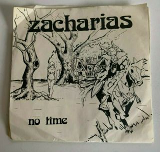 Zacharias 45 Ohio Hard Rock Prog W/ Ps Private " No Time " / Jesus On Tv " Rare