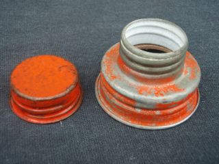 Vintage Eagle Metal Double Gas Can Lid Cap 1” & 1 1/2” 2