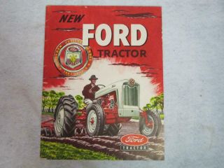 Ford Tractor Brochure Golden Jubilee Model 1903 - 1953 Color Illus,  Specs 23 Pgs