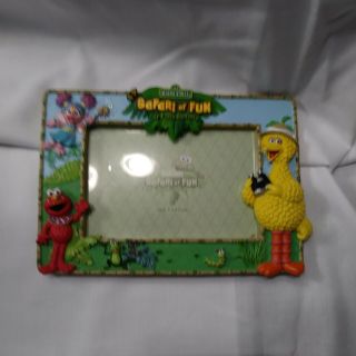 Sesame Street Safari Of Fun At Busch Gardens 3 - D Picture Frame Big Bird Elmo