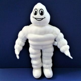 Michelin Man 15 " Plush Bibendum Tire Mascot Promo Stuffed Toy Doll Nwot