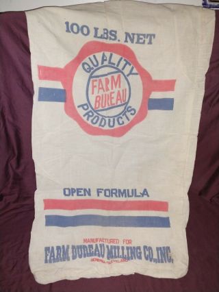 Vintage Farm Bureau Feed Sack Cleveland Ohio