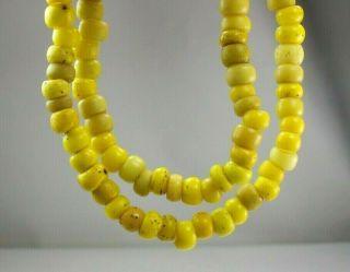 Rare Native American Yellow Padre Old Trade Beads Indian Oregon