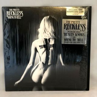 The Pretty Reckless - Going To Hell - Lp Nm/ex In Shrink W/poster Grey/white