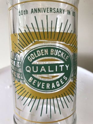 Golden Buckle soda bottle Rockwell City Iowa 50th Anniversary Bottle 3