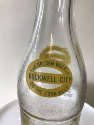 Golden Buckle soda bottle Rockwell City Iowa 50th Anniversary Bottle 4