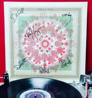 Trampled By Turtles Autographed Vinyl Record Life Is Good On The Open Road Lp Nm