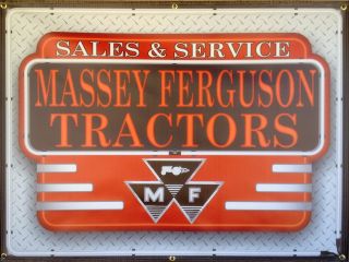 Massey Ferguson Tractors Dealer Style Printed Banner Sign Art Design 4 