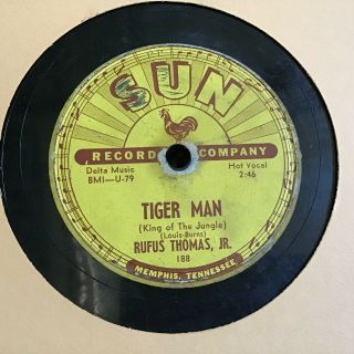 78 Rpm Rufus Thomas Jr Sun 188 Tiger Man / Save That Money V -