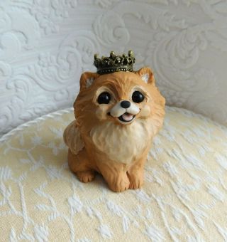 Pomeranian Royal Pup Sculpture Clay By Raquel At Thewrc