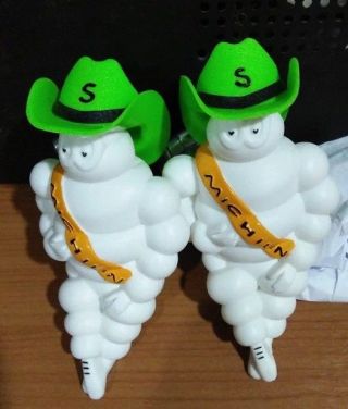 2x5 " Limited Vintage Michelin Man Doll Figure Green Hat