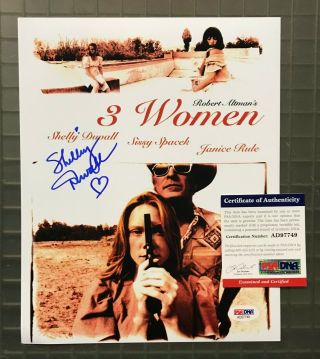 Shelley Duvall Signed 8x10 Photo Auto Psa/dna " 3 Women "