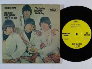 Rock 45 Beatles Top Of The Pops Ep On Capitol Vg,  Butcher Cover Picture Sleeve