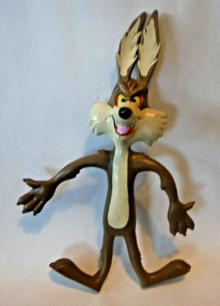Vintage 1988 Wile E Coyote 7 " Bendable Figure - Looney Tunes Warner Brothers