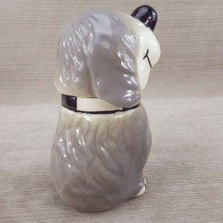 Vintage Alpo Dan the Sheep Dog Ceramic Treat Jar Canister Dog Food 8 