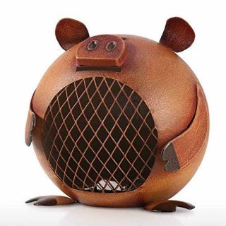 Tooarts Metal Cute Piggy Bank Vintage Money Coin Bank for Kids Adults Iron Coin 2