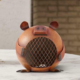 Tooarts Metal Cute Piggy Bank Vintage Money Coin Bank for Kids Adults Iron Coin 4