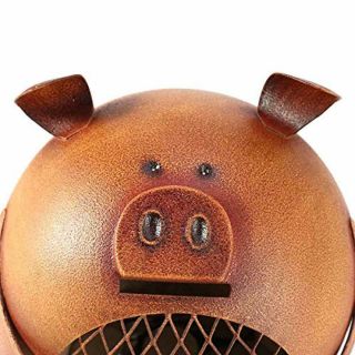 Tooarts Metal Cute Piggy Bank Vintage Money Coin Bank for Kids Adults Iron Coin 5
