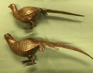 Vintage Decorative Brass Pheasant For Thanksgiving Or Christmas Table