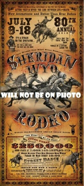 Rodeo Poster Western Bucking Horse Cowboy Picture Art Old West Photo Bull Riding